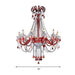 Scarlett’s Dazzling Red Crystal Chandelier