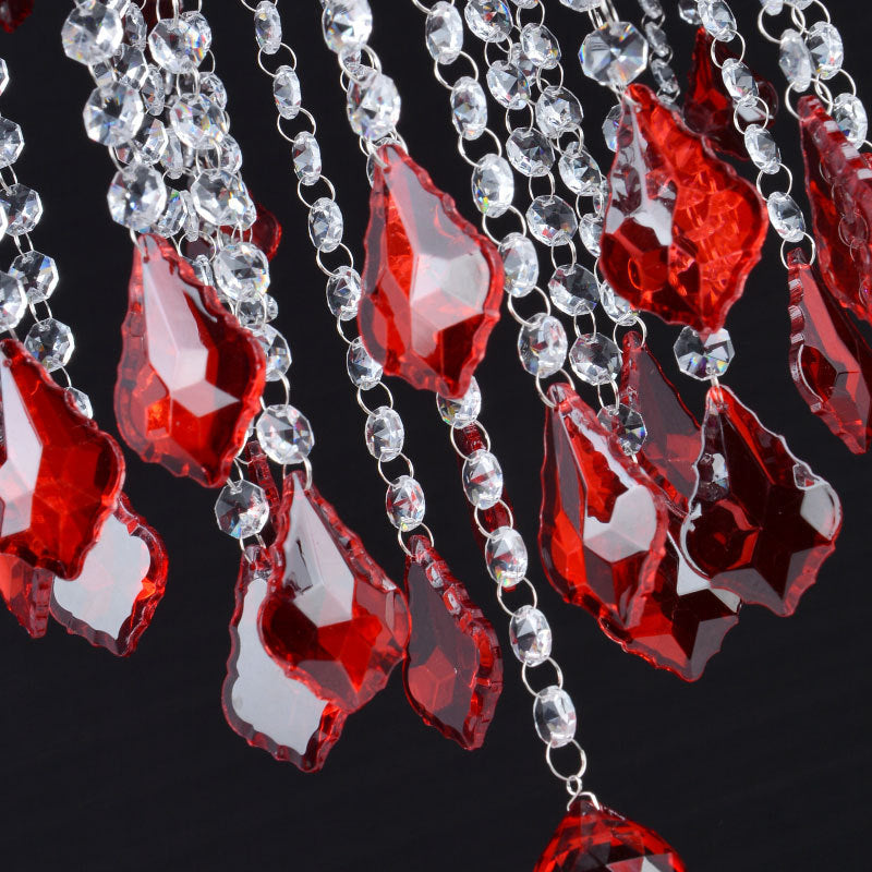 Scarlett’s Dazzling Red Crystal Chandelier