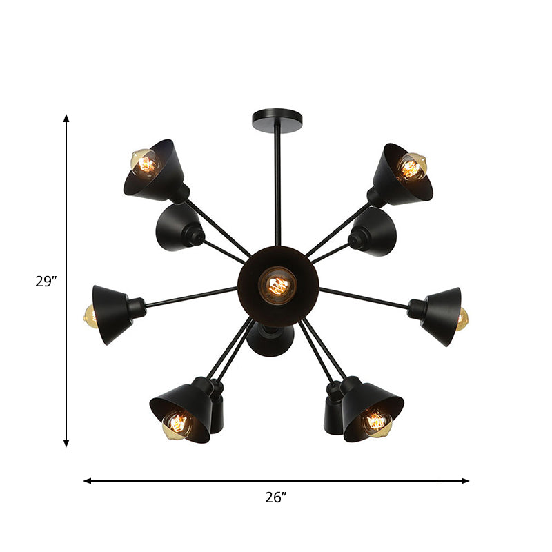 Embrace The Mid - Century Charm: The Industrial Sputnik Chandelier