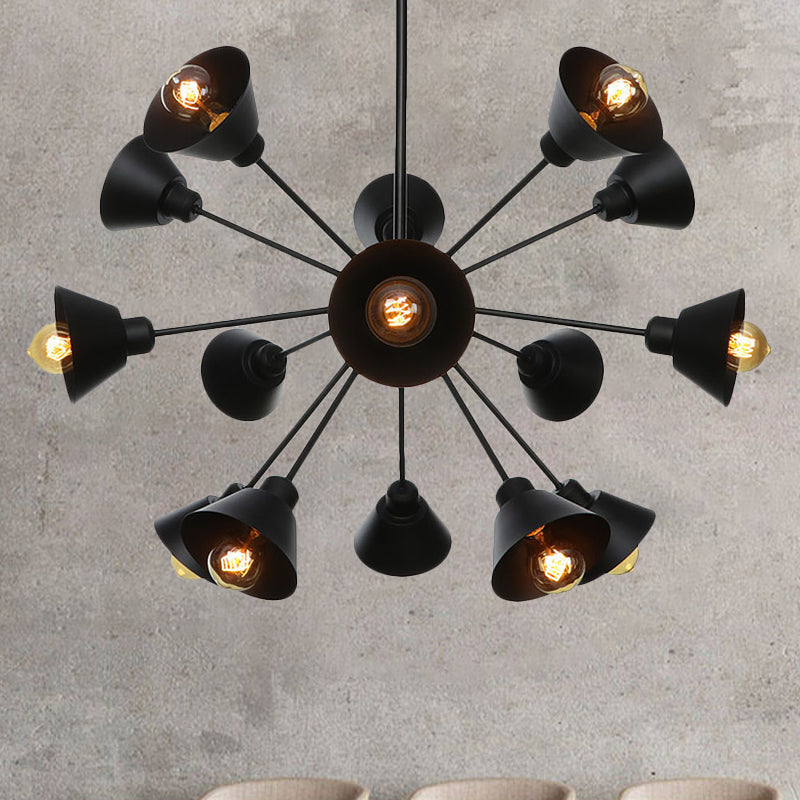 Embrace The Mid - Century Charm: The Industrial Sputnik Chandelier