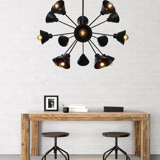 Embrace The Mid - Century Charm: The Industrial Sputnik Chandelier