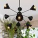 Embrace The Mid - Century Charm: The Industrial Sputnik Chandelier