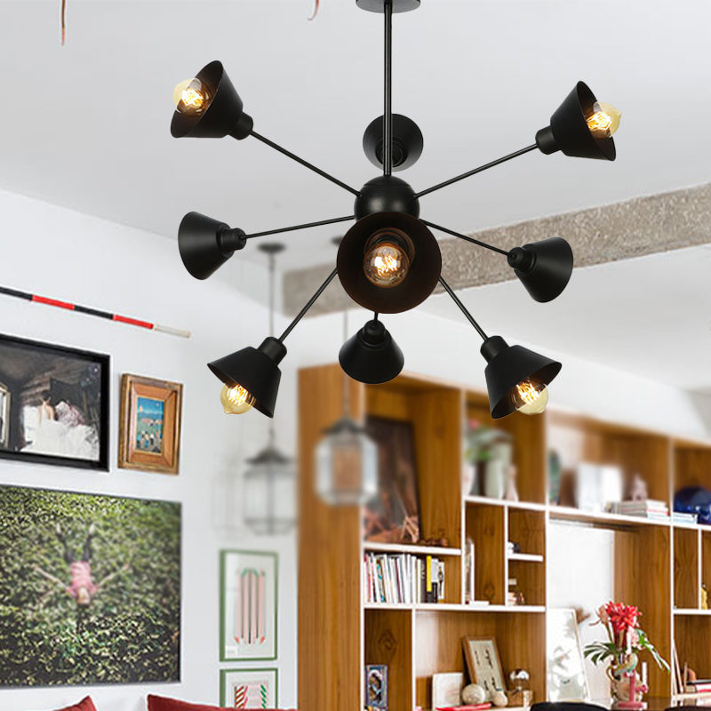 Embrace The Mid - Century Charm: The Industrial Sputnik Chandelier