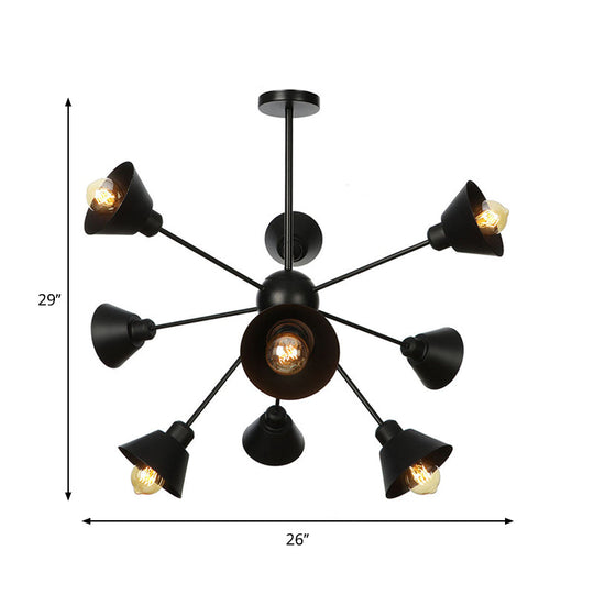 Embrace The Mid - Century Charm: The Industrial Sputnik Chandelier