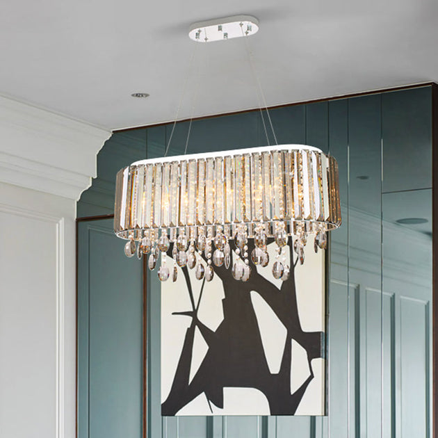 Crystal Radiance: A Touch Of Modern Elegance For Your Living Room Clear Chandelier