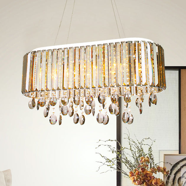 Crystal Radiance: A Touch Of Modern Elegance For Your Living Room Chandelier