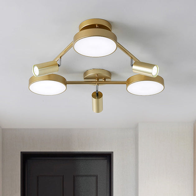 Modern Illumination Meets Elegant Design: The Gold Metal Round Ceiling Light