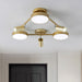 Modern Illumination Meets Elegant Design: The Gold Metal Round Ceiling Light