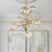 Nova - Modern Cognac Glass Globe Chandelier (6/8 Heads Starburst Design)