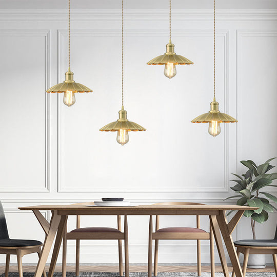 Evelyn’s Vintage Brass Pendant: Timeless Elegance For Your Dining Room