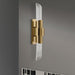 Isabella’s Modern Gold Wall Sconce With Prismatic Crystals