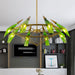 Elara’s Modern Chandelier - Two - Tone Glass Elegance (8 - Light)