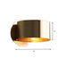 Brass Drum Wall Sconce: Modern 1 - Head Metal Bedroom Light Wall Lamp