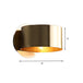 Brass Drum Wall Sconce: Modern 1 - Head Metal Bedroom Light Wall Lamp