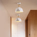 Emma’s Modern Adjustable Macaron Hexagon Ceiling Light - Elevate Your Space With Gray White And