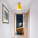 Londyn Modern Oval Semi - Flush Mount: Colorful Accent Lighting For Your Bedroom Yellow