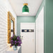 Londyn Modern Oval Semi - Flush Mount: Colorful Accent Lighting For Your Bedroom Green