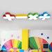 Colorful Symbol Shade Ceiling Light - Fun Led Kids Fixture For Bedrooms And Playrooms Yellow /