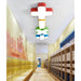 Colorful Symbol Shade Ceiling Light - Fun Led Kids Fixture For Bedrooms And Playrooms