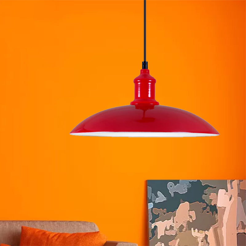 Eloise Industrial Duo - Tone Pendant: A Bold Statement Piece Red / 12.5’