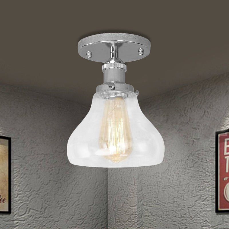 Illuminate Your Space With Timeless Style: The Farmhouse Cone Ceiling Light Chrome