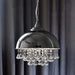 Harlow - Glamorous Industrial Pendant Light With Crystal Accents (1 - Light) Chrome