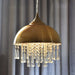 Harlow - Glamorous Industrial Pendant Light With Crystal Accents (1 - Light) Bronze