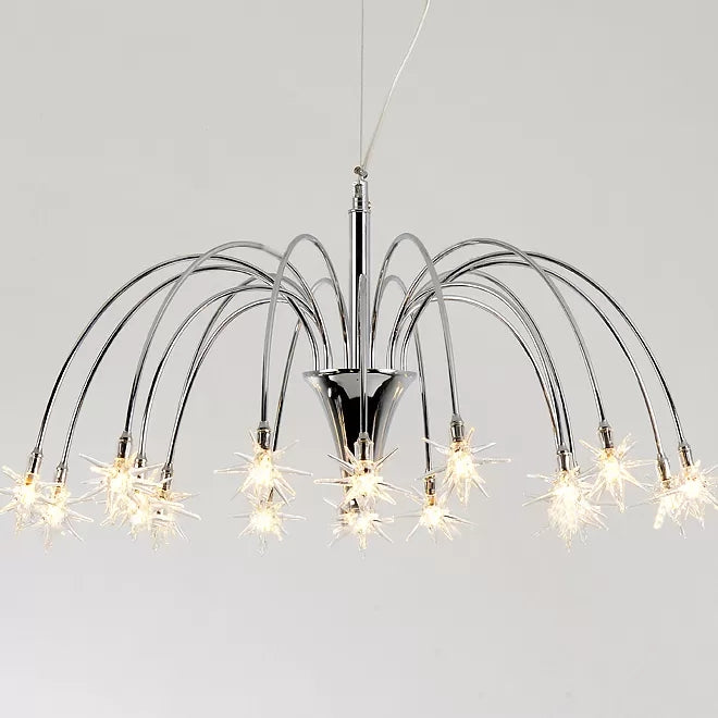 Harlow Sparkling Chandelier - Dazzling Display For Any Space 18 / Silver