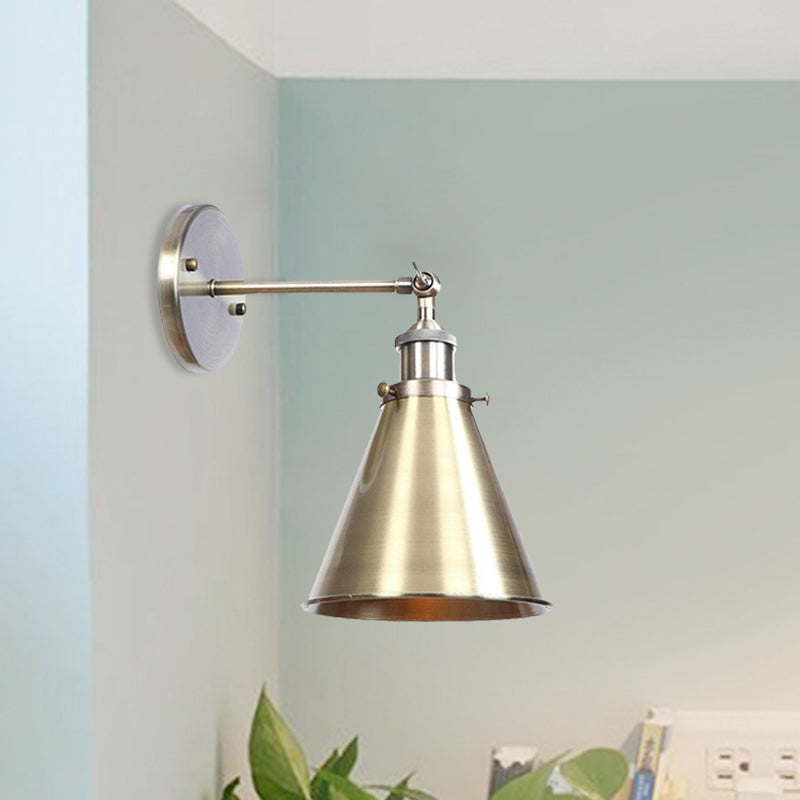 Captivate Your Living Room With Industrial Flair: The Conical Wall Mount Light Wall Light