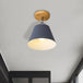 Olivia’s Modern Cone Light - Pink & Gray Semi - Flush Mount