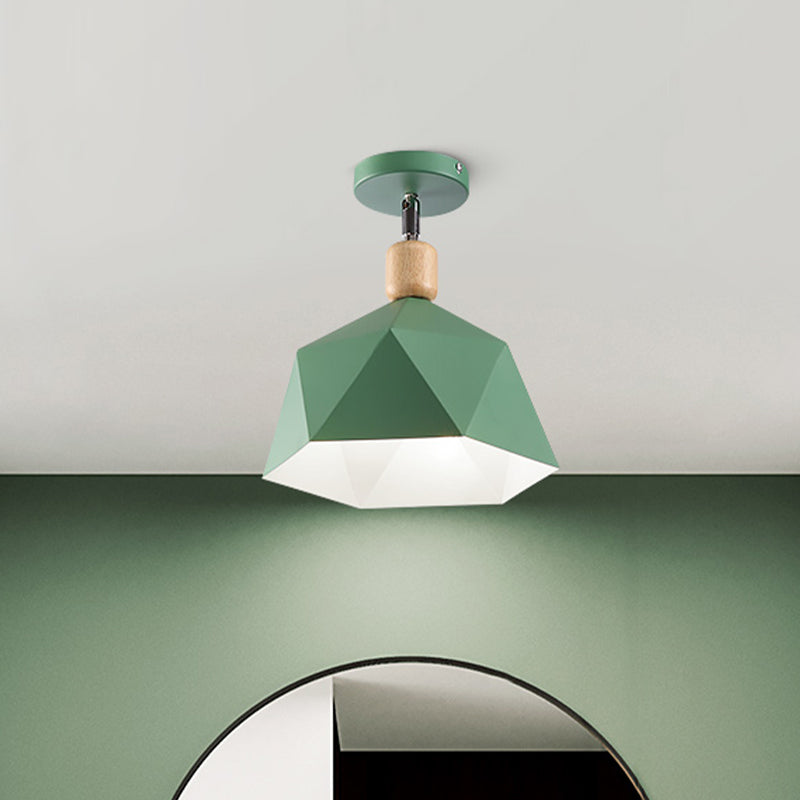 Emma’s Modern Adjustable Macaron Hexagon Ceiling Light - Elevate Your Space With Gray White And