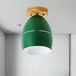 Londyn Modern Oval Semi - Flush Mount: Colorful Accent Lighting For Your Bedroom