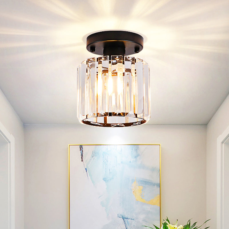 Cyrus’ Modern Cylinder Flush Mount: Sleek Illumination For Your Hallway