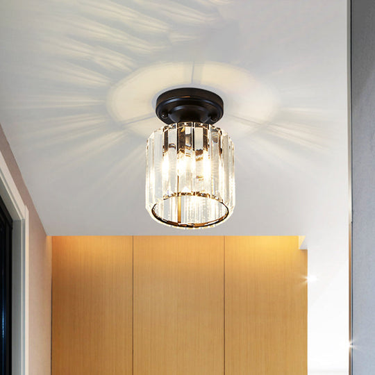 Cyrus’ Modern Cylinder Flush Mount: Sleek Illumination For Your Hallway