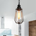 Briella Industrial Pendant Lamp: Rustic Charm For Your Bedroom Black