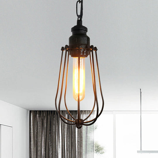 Briella Industrial Pendant Lamp: Rustic Charm For Your Bedroom