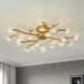 Blossoming Elegance: The Contemporary Floral Semi - Flush Mount Ceiling Lamp Light Fixtures