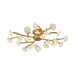 Blossoming Elegance: The Contemporary Floral Semi - Flush Mount Ceiling Lamp Light Fixtures