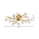 Blossoming Elegance: The Contemporary Floral Semi - Flush Mount Ceiling Lamp Light Fixtures