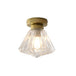 Brielle Modern Brass Flush Mount - Prismatic Elegance** Ceiling Light