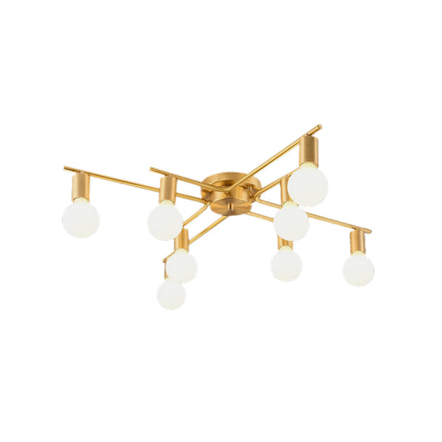 Hailey Modern Brass Flushmount: 8 Bulbs Of Style For Your Space