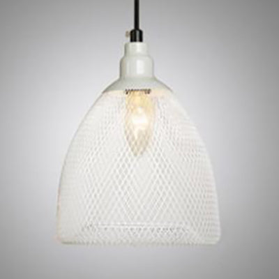 Illuminate Your Space With Industrial Charm: The Bell Metal Pendant Light White