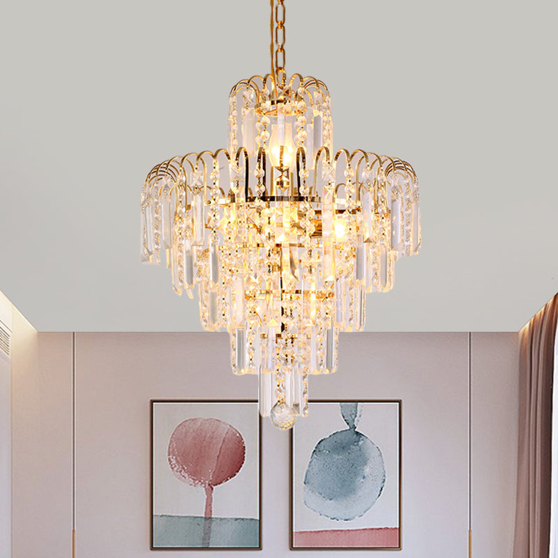 Madilyn Modern Tiered Chandelier: Add Dazzling Elegance To Your Space Gold / 16’