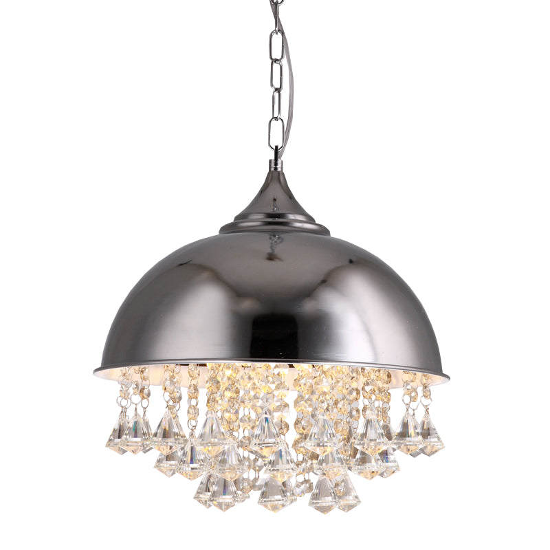 Harlow - Glamorous Industrial Pendant Light With Crystal Accents (1 - Light)