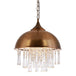 Harlow - Glamorous Industrial Pendant Light With Crystal Accents (1 - Light)