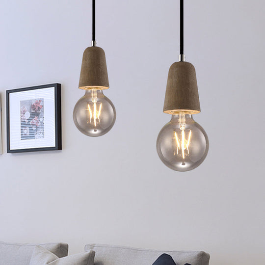 Scarlett Industrial Mini: Pendant Charm With Open Bulb