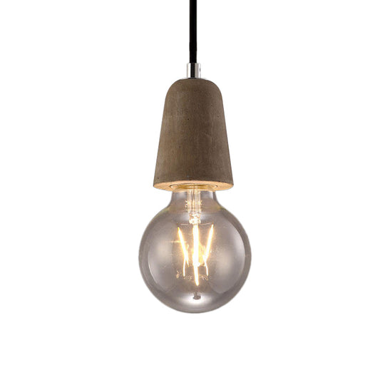 Scarlett Industrial Mini: Pendant Charm With Open Bulb