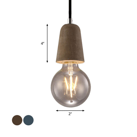 Scarlett Industrial Mini: Pendant Charm With Open Bulb