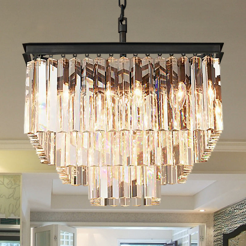 Ariel Cascading Crystal Elegance: Modern Chandelier (5 Tiers Or More) Clear / 19.5’ Chandelier