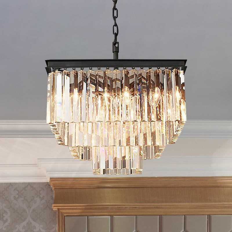 Ariel Cascading Crystal Elegance: Modern Chandelier (5 Tiers Or More) Chandelier